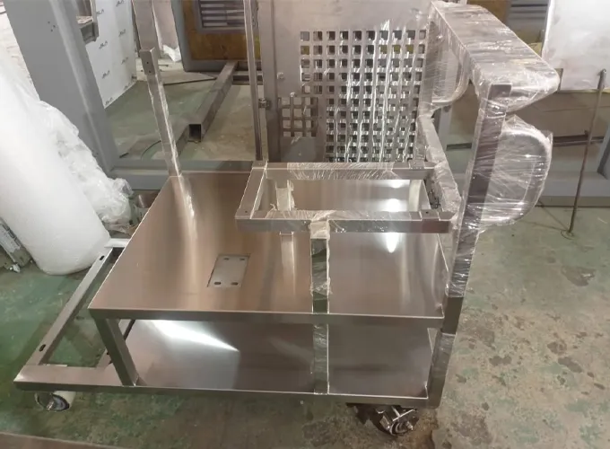 customized SS trolleys with Cabinets for Medical fields3